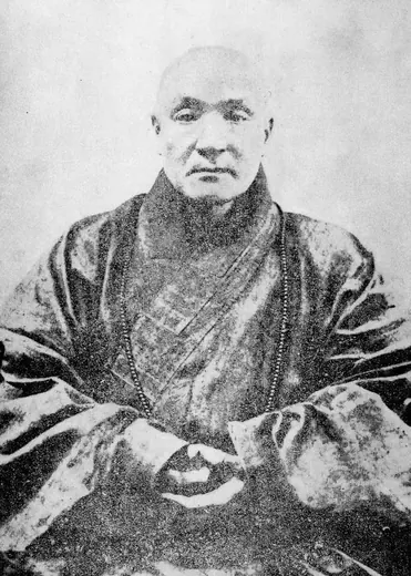 印光大师坐像法相